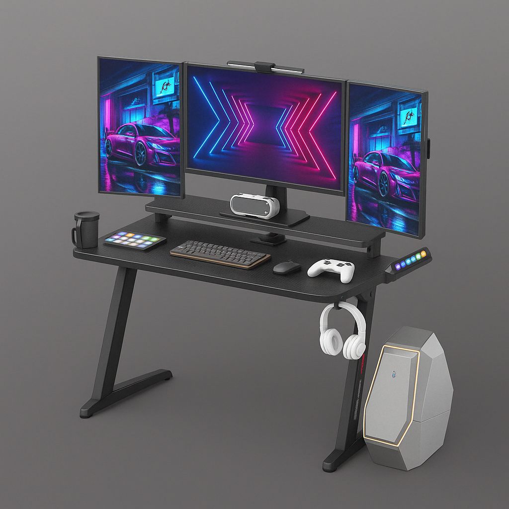 Central station carbone en Z - Support casque et gobelet