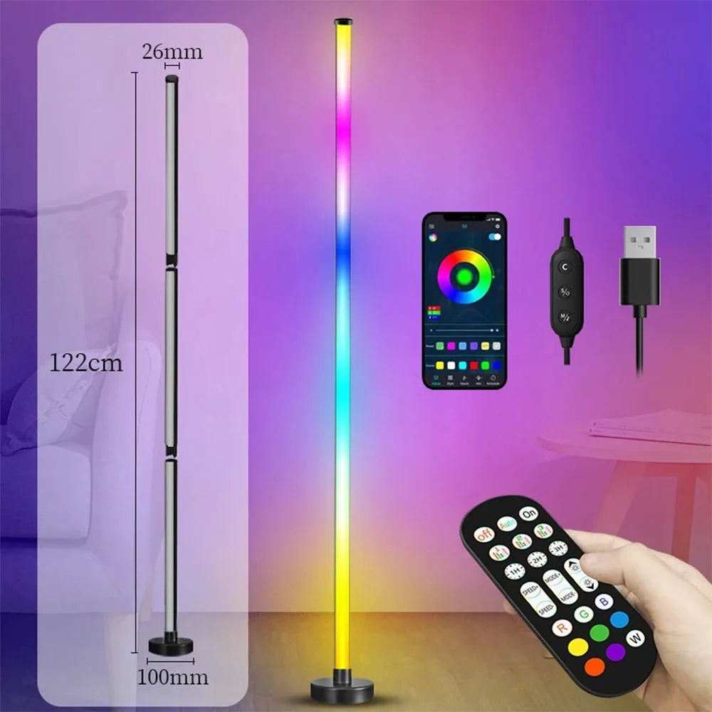 Barre LED RGB sur pied