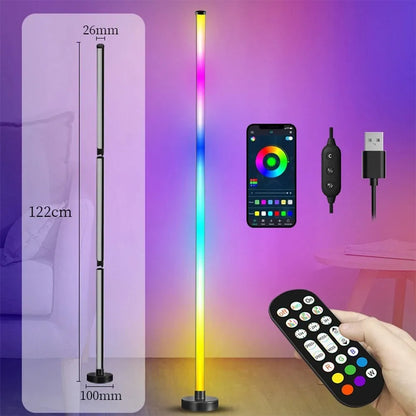 Barre LED RGB sur pied