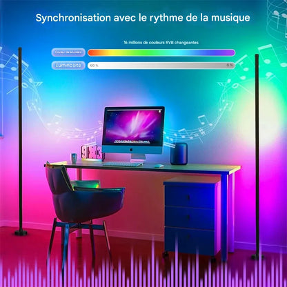 Barre LED RGB sur pied