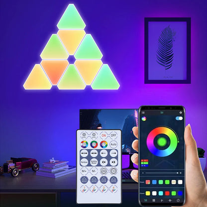 Panneau mural LED Triangle