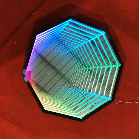 Miroir LED 3D Octogonale